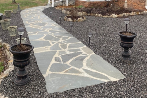 Flagstone sidewalk installers in Huntsville, AL